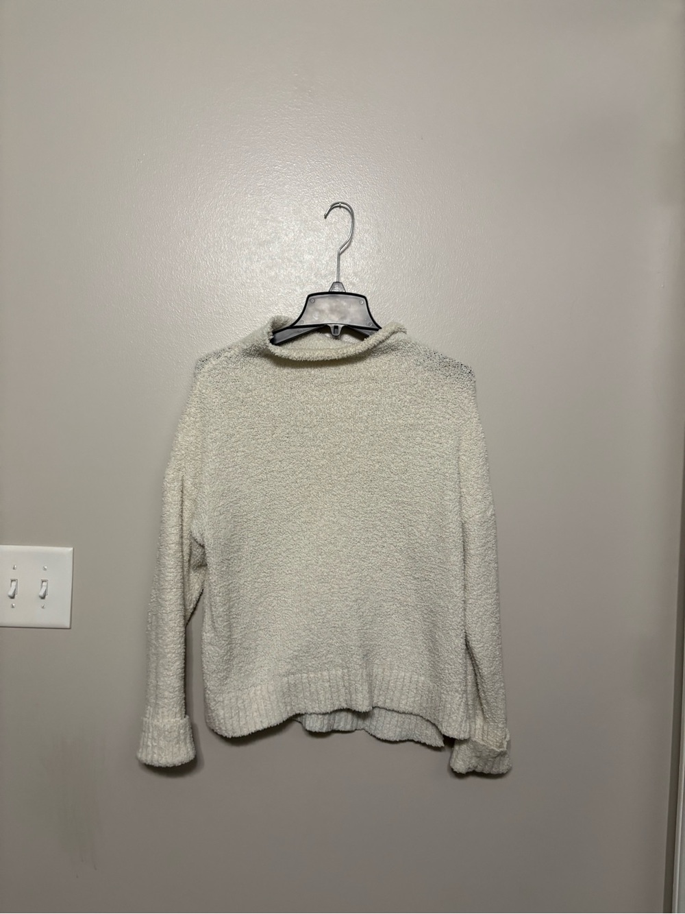 UGG Cream Bouclé Turtleneck Sweater
